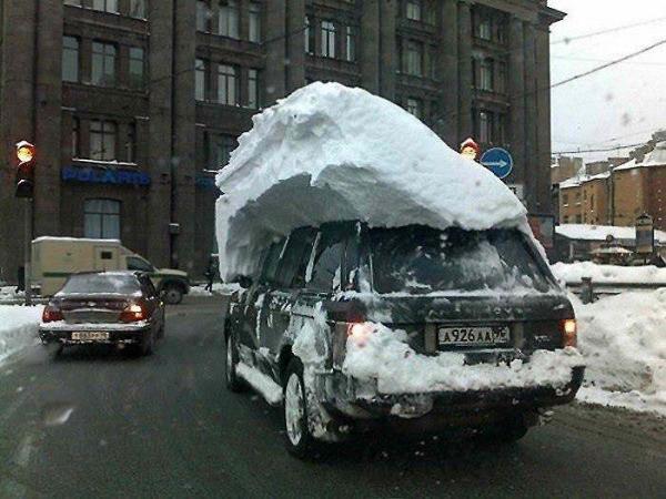 Увеличить Он всегда говорил, что взаимное уважение – залог безопасности на дорогах:)) - зима, снег